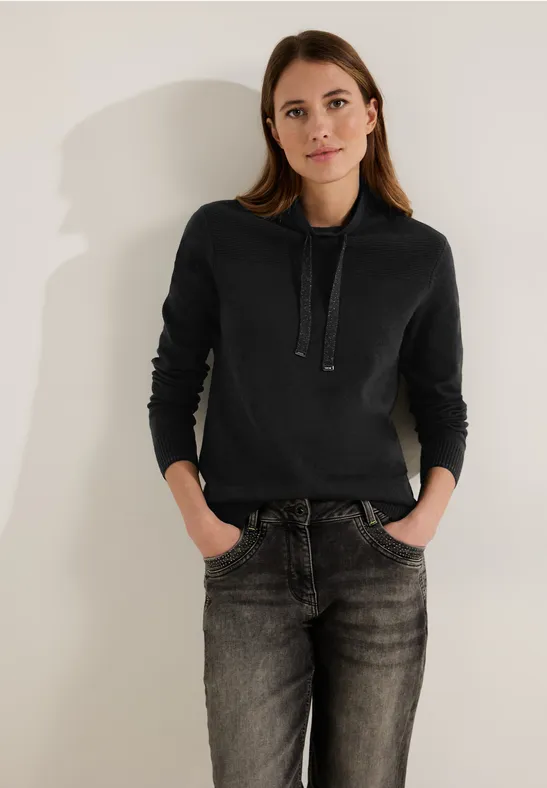 Cosy Pullover mit Tunnelzug