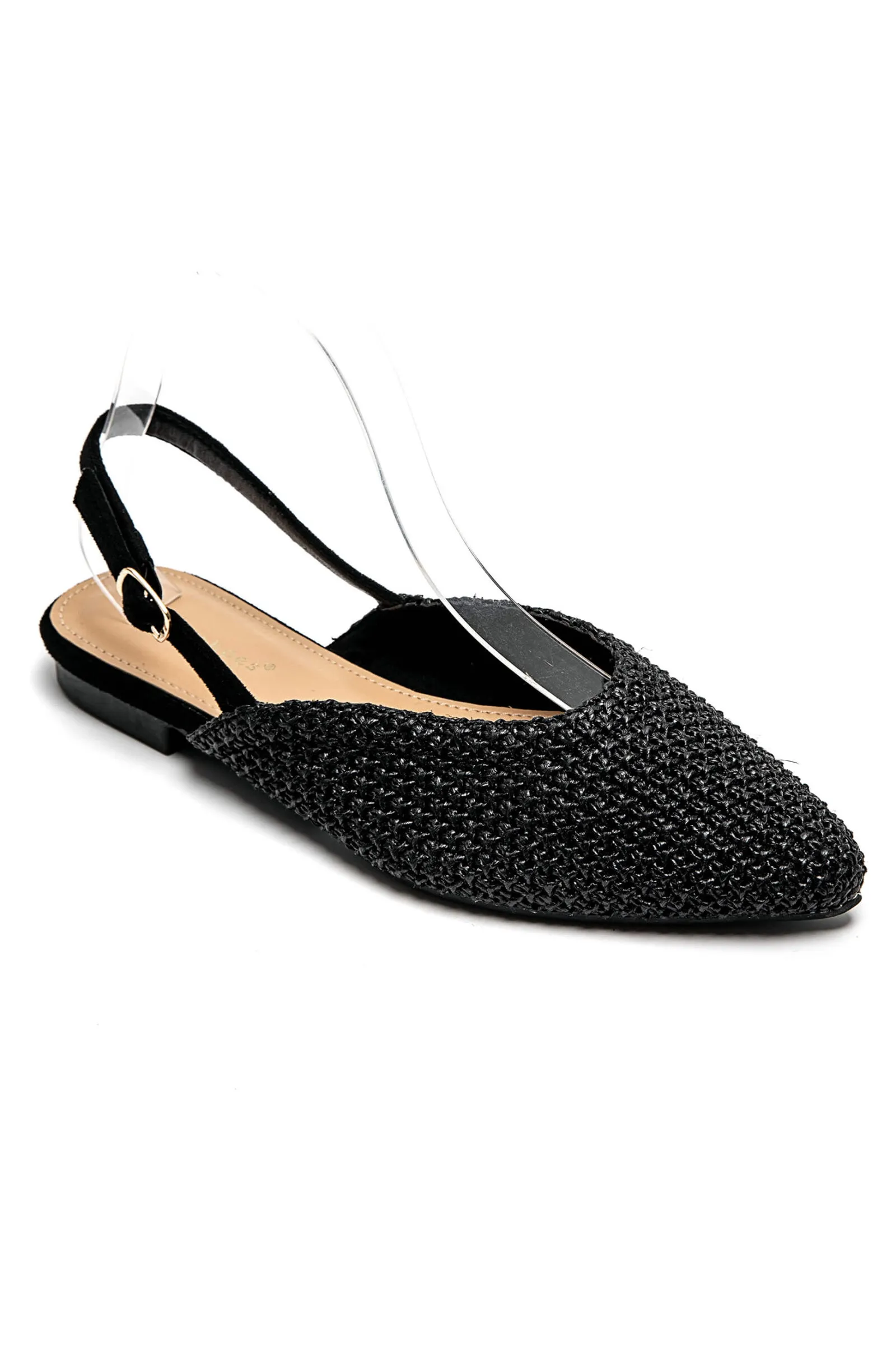 FLACHE SANDALEN, Obermaterial aus Spitze, sehr flexibel
