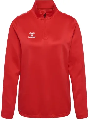 hummel hmlCORE XK HALF ZIP SWEAT WOMAN Funktionssweatshirt Damen TRUE RED im Online Shop von kaufen