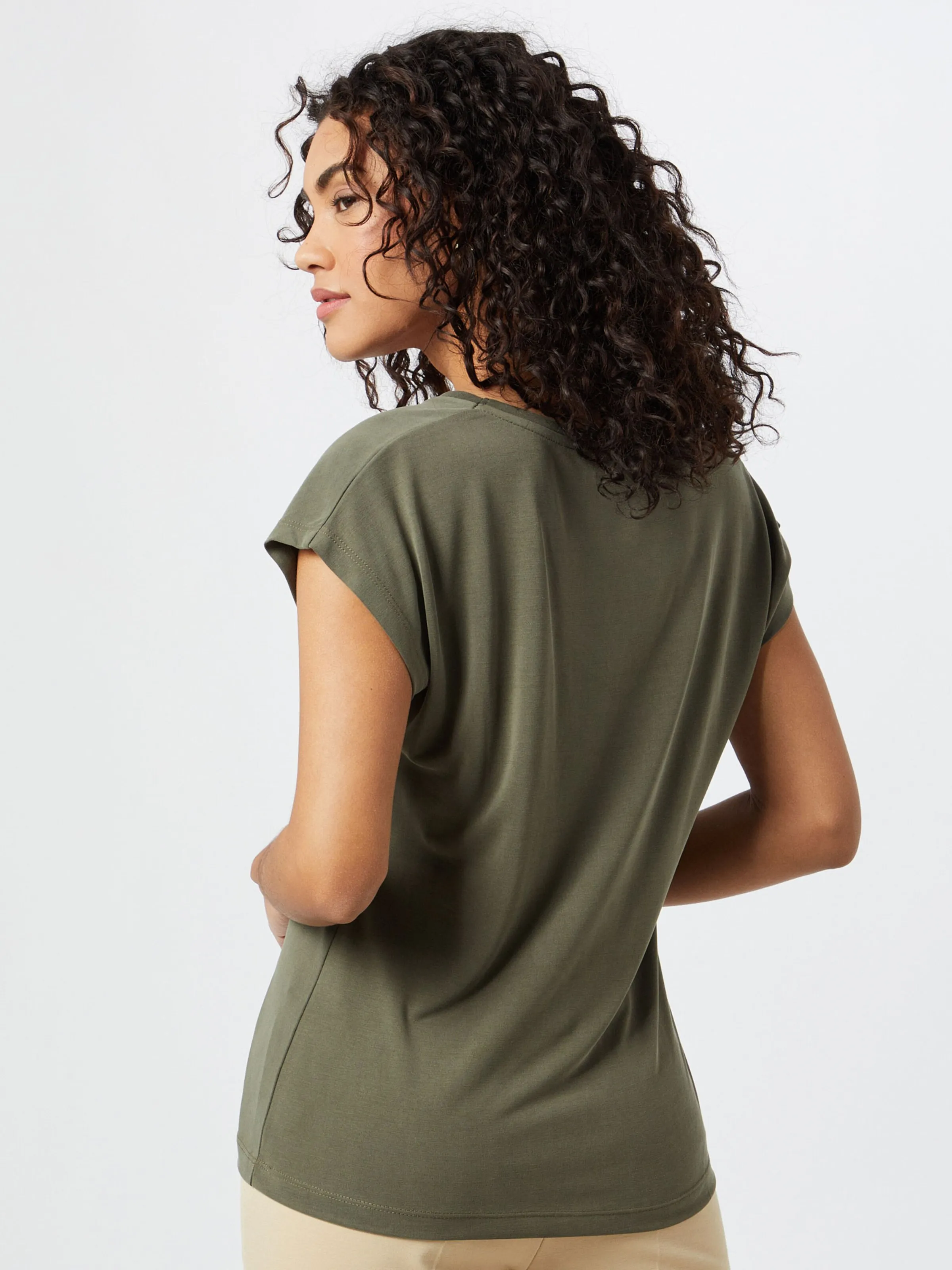 Kaffe T-Shirt 'Alise' in Khaki