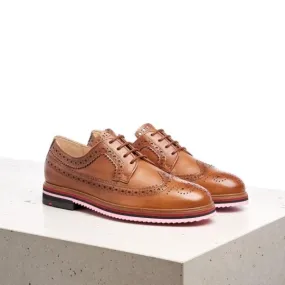 Lloyd Damen Derby Schnürschuh gelochtes Leder BRAUN 22-320-03