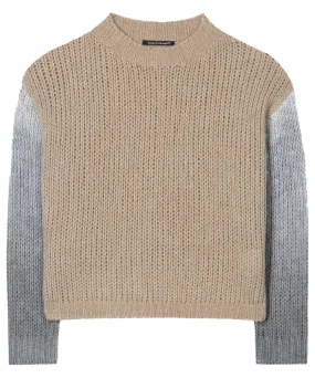 Luisa Cerano Farbblock-Pullover aus Wollmischung