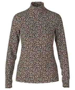 Marc Cain Rollkragenpullover mit Panther-Print