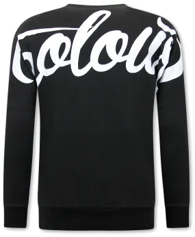 Oversized Herren Sweatshirt - 22005 - Schwarz