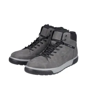 Rieker Antistress Herren Schnürschuh Schnürboot TEX- Membran Warmfutter grau S22 18930-45